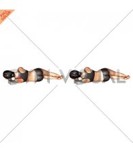 Roll Ball Side Lying Scalene Muscles Activation (female)