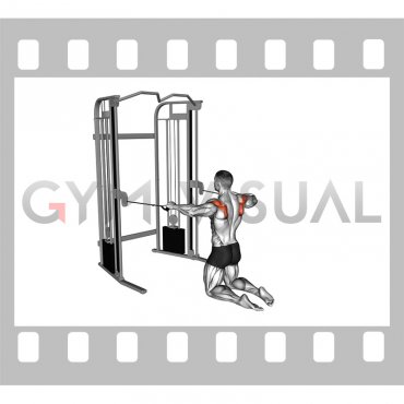 Cable Kneeling Shoulder External Rotation (male)