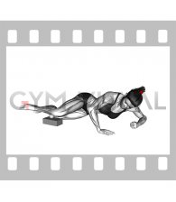 Roll Ball Posterior Tibialis (Single Leg) Side Lying on Floor (female)