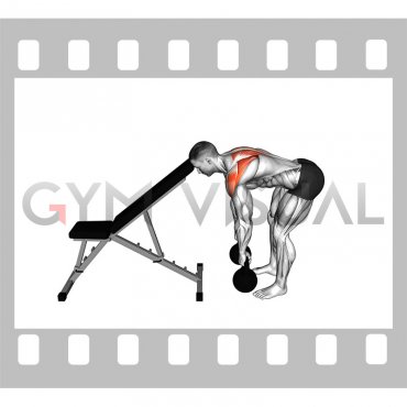 Kettlebell Head Supported Row