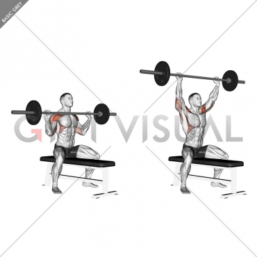 Barbell Seated Overhead Press