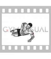 Side Lying Single Arm Triceps Push-up (male)