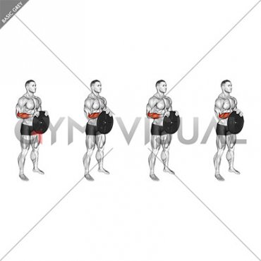 Weighted Plate Standing Hands Torsion (male)