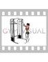 Cable Cross over Lateral Pulldown (female)