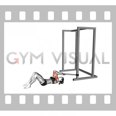 Band Lying Reverse Grip Pressdown (Skull Crusher) (female)