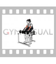 Dumbbell Zottman Preacher Curl (female)