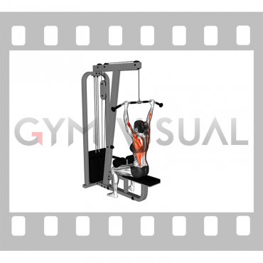Cable Bar Lateral Pulldown (female)