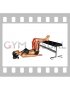 Glute Bridge Two Legs on Bench (female)