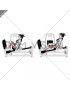 Lever Seated Single Leg Squat Calf Raise on Leg Press Machine (female)