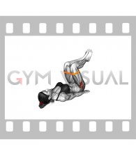 Resistance Band Lying Bent Knee Hip Abduction (female)