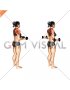 Dumbbell Standing Scapular External Rotation (female)