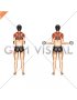 Dumbbell Standing Scapular External Rotation (female)