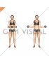 Dumbbell Standing Scapular External Rotation (female)