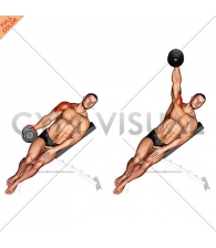 Dumbbell Incline One Arm Lateral Raise