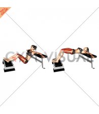 Elevated Two Legs Hip Thrust (female)