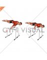 Planche Dip on Parallel Bars (male)