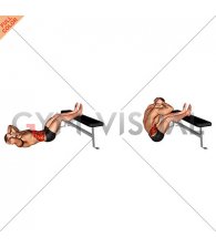 Overhead Sit-up with Legs on Bench (male)