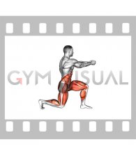 Static Lunge Rotational Chop (male)