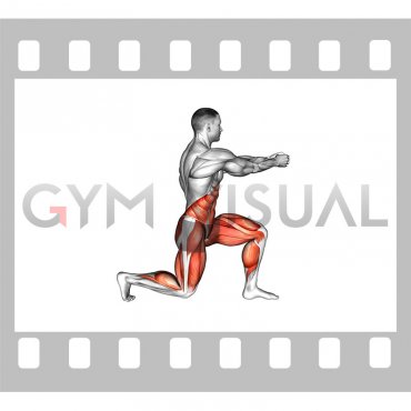 Static Lunge Rotational Chop (male)