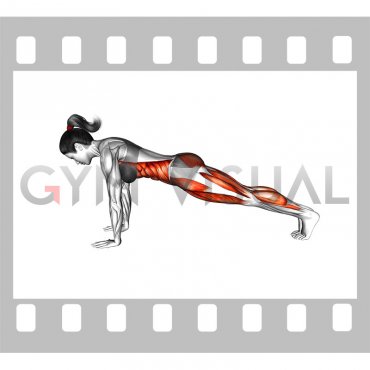 Plank Alternate Knee Tuck (female)