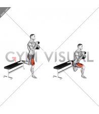 Dumbbell Goblet Bulgarian Split Squat