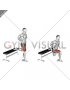 Bodyweight Heel Elevated Bulgarian Split Squat (male)