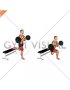 Barbell Zercher Bulgarian Split Squat (male)