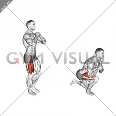 Bodyweight Single Leg Squat (male)