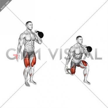 Kettlebell Ipsilateral Reverse Lunge (male)