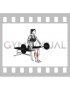 Barbell Seated Calf Raise (female)