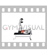 Weighted Dumbbell Lying Flat Hip Raise (male)