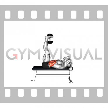 Weighted Dumbbell Lying Flat Hip Raise (male)