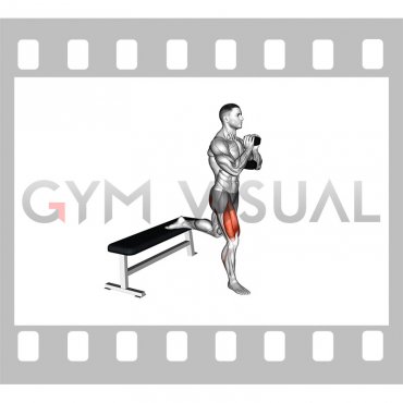 Dumbbell Goblet Bulgarian Split Squat