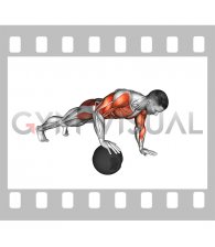 Medicine Ball Roll Plank (male)