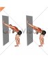 Single Arm Lat Stretch against Wall (male)