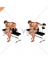 Dumbbell Seated One Arm Kickback