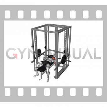 Barbell Bench Press with 1 board