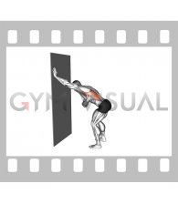 Single Arm Lat Stretch against Wall (male)