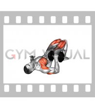 Dumbbell Glute Bridge Single Arm Chest Press (male)