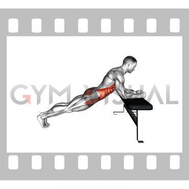 Incline Elbow Plank (male)