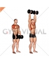 Dumbbell Standing Front Raise Above Head
