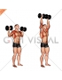 Dumbbell Standing Overhead Press