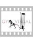 Cable Supported Single Leg Hamstrings Concentration Curl (female)