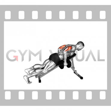 Dumbbell Incline Triceps Kickback (male)