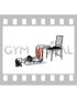 Glute Bridge Single Leg with Chair (female)