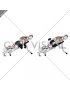 Dumbbell Incline Triceps Kickback (male)