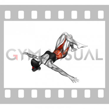 Lying Crossed Legs Pelvic Twist (female)