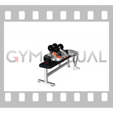 Dumbbell Squeeze Bench Press (female)