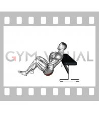 Glute Single Leg Bridge from Bench (male)