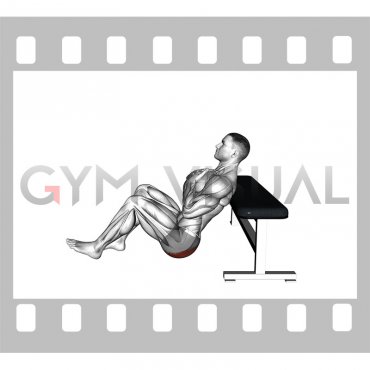 Glute Single Leg Bridge from Bench (male)